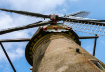 Windmills of Kinderdijk Netherlands Amongst the Windmills of Kinderdijk, this one dates back to 1738 CE