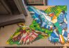 The City Is Their Canvas Colourful drawings of kingfisher and mynah birds juxtapose nature on this urban landscape - The City Is Their Canvas