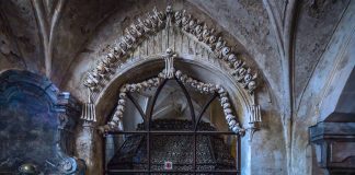 Bone Church Kutna Hora Czech Republic Decoration Details - Bone Church Kutna Hora Czech Republic (Sedlec Ossuary)