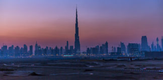 World’s Tallest Building Burj Khalifa Dubai Really how tall is the World’s Tallest Building Burj Khalifa Dubai? To understand that, have a look at this image of the city of a 100 skyscrapers.