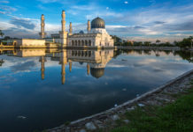 Proboscis Monkeys in Sabah Borneo Floating Mosque, Kota Kinabalu, Sabah, Borneo - Travelure ©