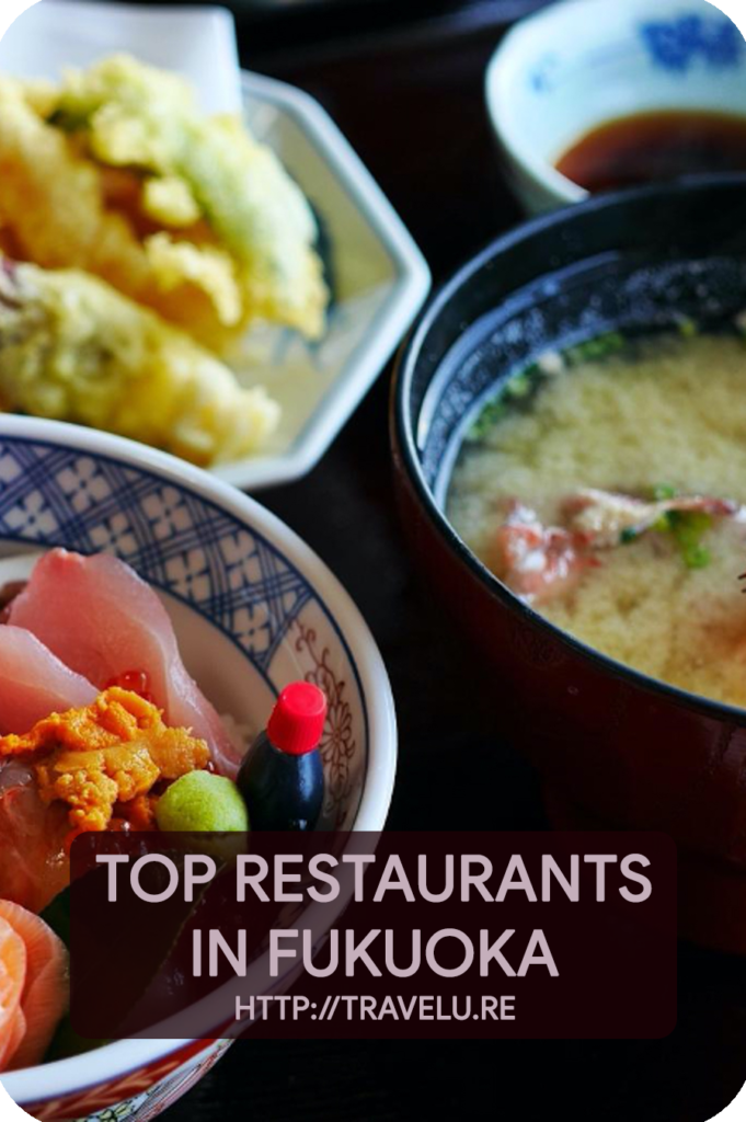 Fukuoka is celebrated for its food society and is recognised as Japans number 1 Gourmet City, there are many great restaurants within with many local Hakata dishes and unique spins on Japanese cuisines. In this article, we’ll praise the best restaurants that Fukuoka has to offer. - Top Restaurants in Fukuoka - Published on Travelure ©