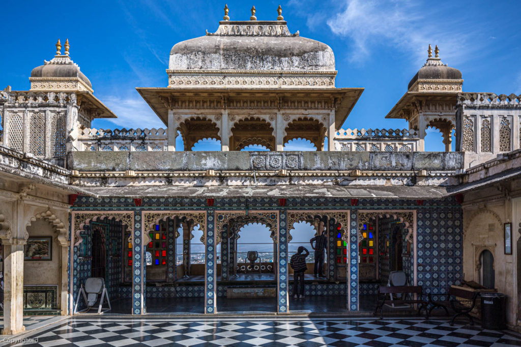 Courtyards, corridors, and pavilions within the Udaipur City Palace Complex - Travelure ©