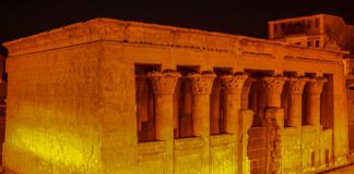 Temple of Khnum, Esna, Egypt – The Ram-headed God This temple is dedicated to Khnum, the ram-headed creator, who shaped humans on his potter’s wheel. Ancient Egyptian mythology considers Khnum androgynous, its male manifestation being Khnum, and the female, Neith. - Temple of Khnum, Esna, Egypt - The Ram-headed God - Travelure ©