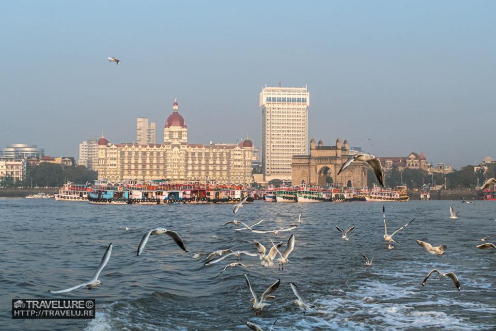 Iconic skyline of Mumbai just off the Gateway jetty - Travelure ©