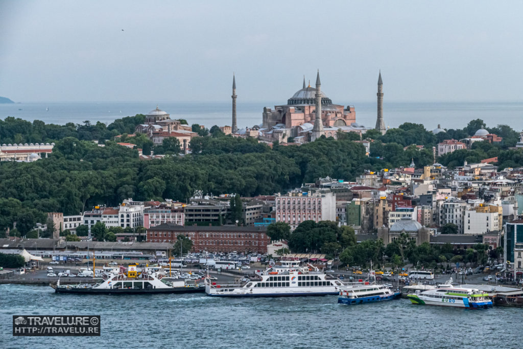 Across the Golden Horn, on its southern bank, you can spot Hagia Sophia - Travelure ©
