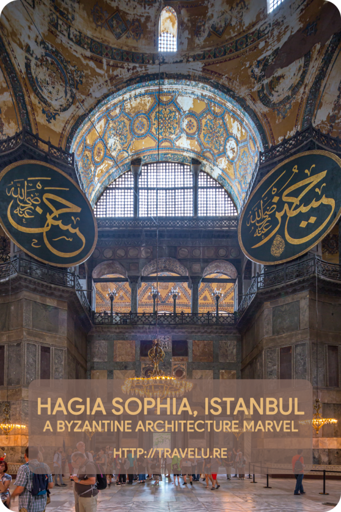 Hagia Sophia can brag to have the world’s first photoshopped artwork - the Empress Zoe mosaic on its first floor. The empress married at least three times, and the face of the person on the left has been repainted at least thrice to depict her then-husband. - Hagia Sophia, Istanbul - A Byzantine Architecture Marvel - Travelure ©