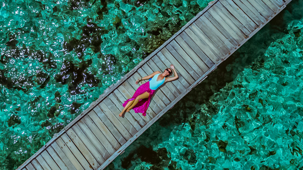 Excellent drone shot of Megan by Scott, shot in the Philippines - Travelure ©