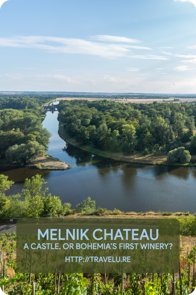 The chateau sits at the confluence of two rivers - Elbe (Labe) and the Vltava. A road between the chateau and the church leads you there. - Melnik Chateau - A Castle, or Bohemia’s First Winery? - Travelure ©