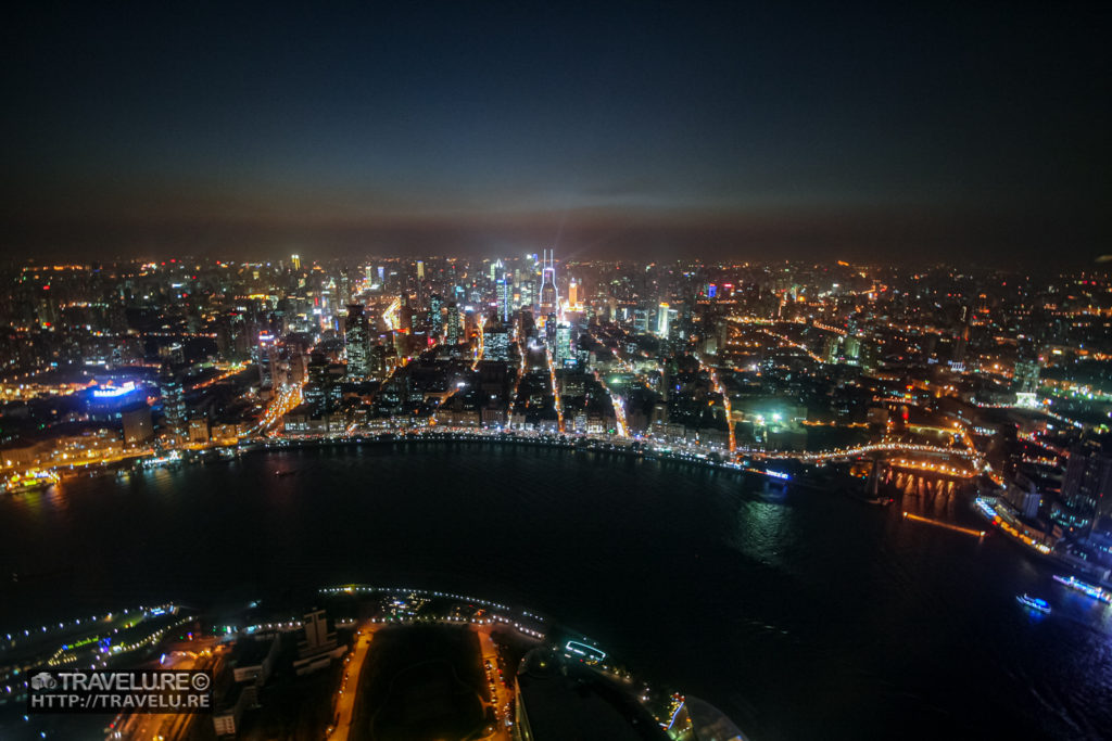 Shanghai nightscape shot from the Oriental Pearl Tower - Travelure ©