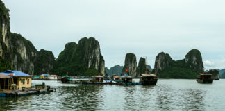 Ha Long Bay – Nature’s Pillars in the Sea Explorations around the place have revealed signs that human life existed here between 18,000 and 7,000 BCE. - Ha Long Bay - Nature’s Pillars in the Sea - Travelure ©