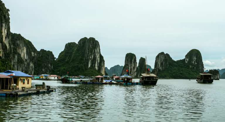Explorations around the place have revealed signs that human life existed here between 18,000 and 7,000 BCE. - Ha Long Bay - Nature’s Pillars in the Sea - Travelure ©