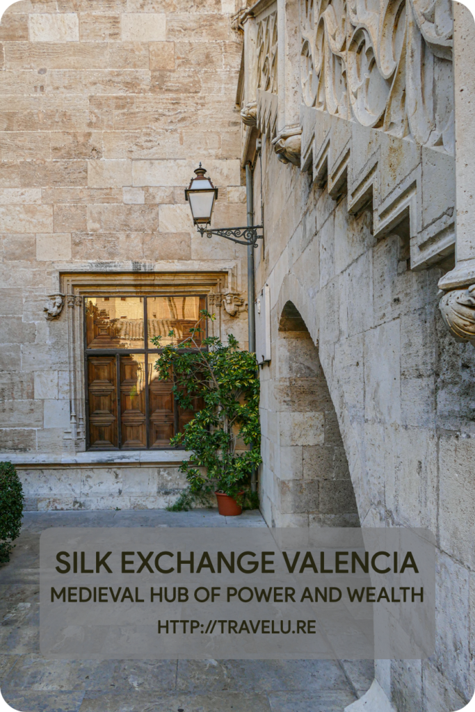 It was a simple reminder for the traders to be good christian and trade with honesty, so they remain prosperous. - Silk Exchange, Valencia - Medieval Hub of Power and Wealth - Travelure ©